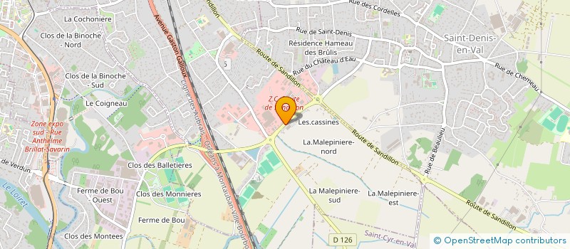 localisation de l'entreprise SCCV LES HELYS à SAINT-JEAN-LE-BLANC