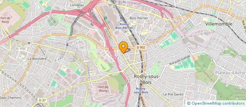 localisation de l'entreprise SCCV LES JARDINS D'EDOUARD KNECHT à ROSNY-SOUS-BOIS