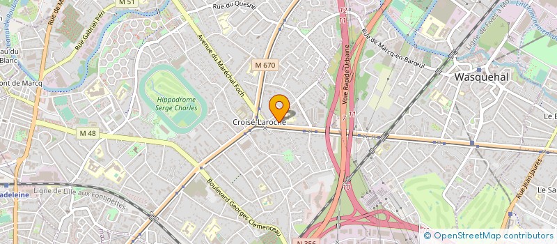 localisation de l'entreprise SCCV LES JARDINS DE LILLE SECLIN à MARCQ-EN-BARŒUL