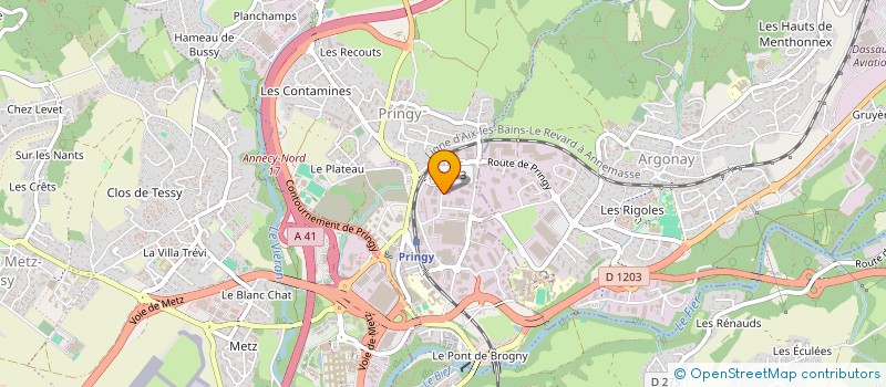 localisation de l'entreprise SCCV LES JARDINS DU PONT DRILLOT à ANNECY