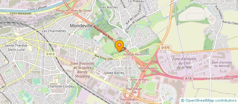 localisation de l'entreprise SCCV LES MAISONS DU CENTRE à MONDEVILLE