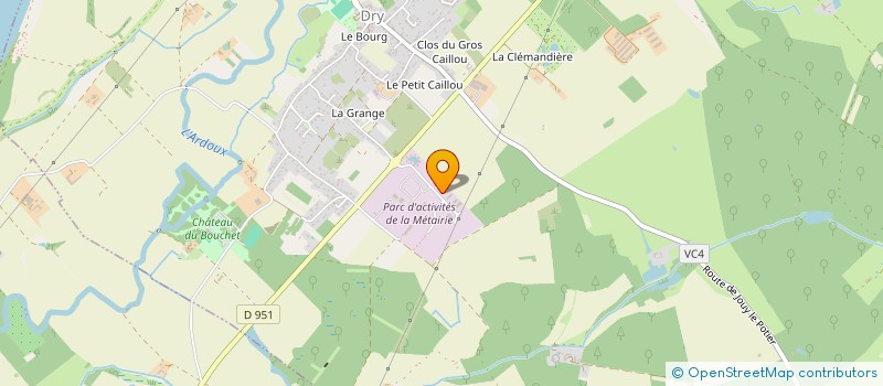 localisation de l'entreprise SCCV LES MONTEES à DRY