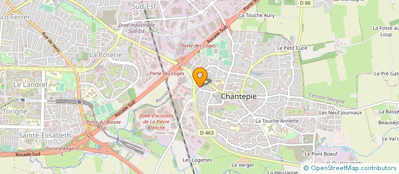 localisation de l'entreprise SCCV LES TAMARIS à CHANTEPIE