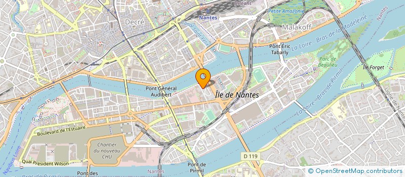 localisation de l'entreprise SCCV LES TILLEULS à NANTES