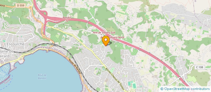 localisation de l'entreprise SCCV LES TROIS EMERAUDES JUSTE EN FACE  SANARY-SUR-MER
