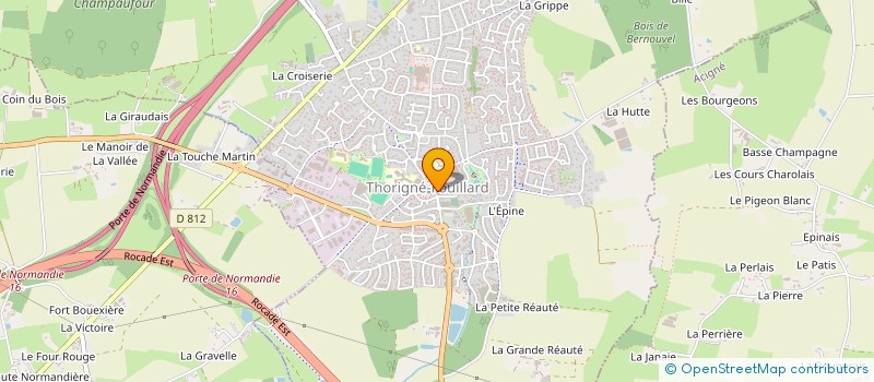 localisation de l'entreprise SCCV LES VALLONS  THORIGNE-FOUILLARD