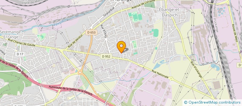 localisation de l'entreprise SCCV LES VERGERS à FLORANGE