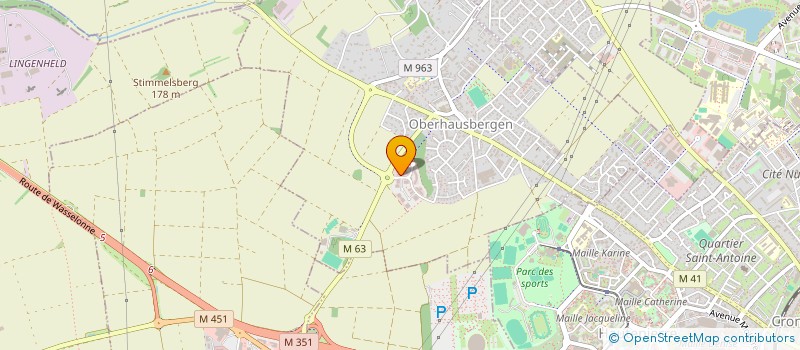 localisation de l'entreprise SCCV LES VERGERS DU PLATEAU  OBERHAUSBERGEN