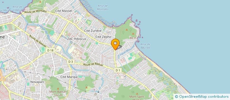 localisation de l'entreprise SCCV LES VILLAS D'HIBISCUS  CAYENNE