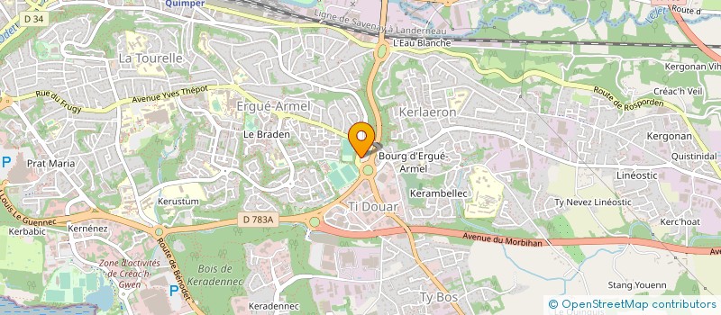 localisation de l'entreprise SCCV LES VILLAS DE KERVINIOU à QUIMPER