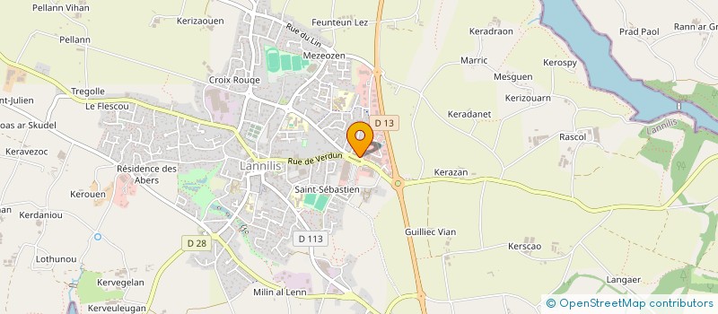 localisation de l'entreprise SCCV LESTONAN  LANNILIS