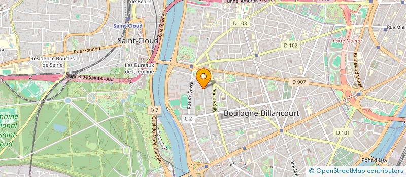 localisation de l'entreprise SCCV LPR ABOUT JAUDE à BOULOGNE-BILLANCOURT