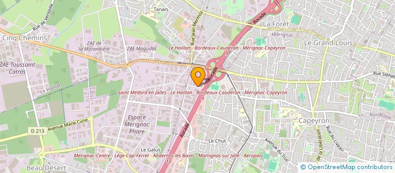 localisation de l'entreprise SCCV MAGNOLIA VERDUN à MERIGNAC