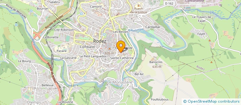 localisation de l'entreprise SCCV MAHOUX à RODEZ