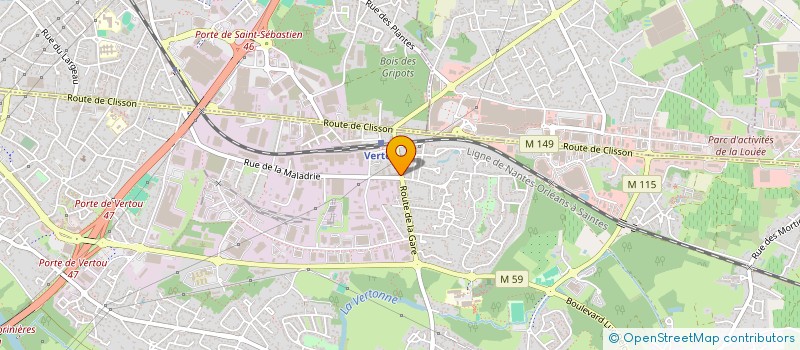 localisation de l'entreprise SCCV MAJALIS à VERTOU
