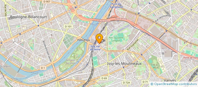 localisation de l'entreprise SCCV MEDICADE à ISSY-LES-MOULINEAUX