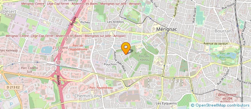 localisation de l'entreprise SCCV MEDICALOU à MERIGNAC