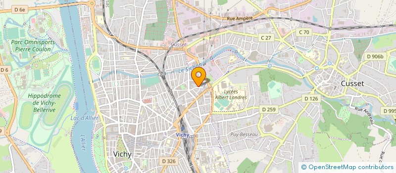 localisation de l'entreprise SCCV MESDAMES à VICHY