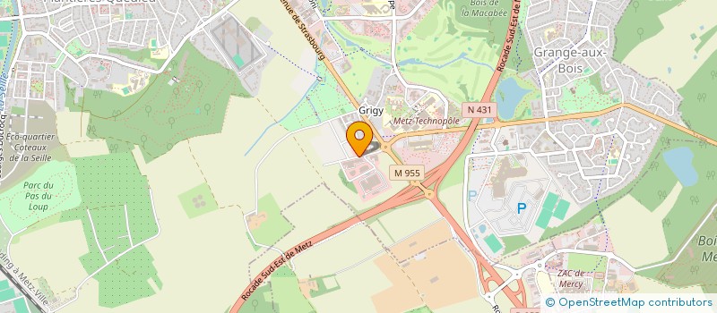 localisation de l'entreprise SCCV MGG à METZ