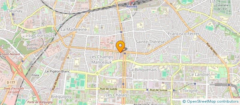 localisation de l'entreprise SCCV MK BOISPIN à RENNES