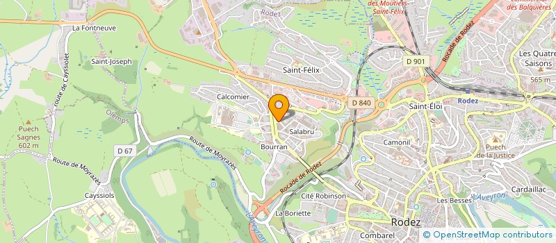 localisation de l'entreprise SCCV MODIGLIANI à RODEZ