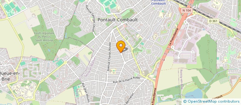localisation de l'entreprise SCCV MOLIERE à PONTAULT-COMBAULT
