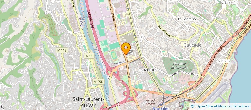 localisation de l'entreprise SCCV MONREJAU  NICE