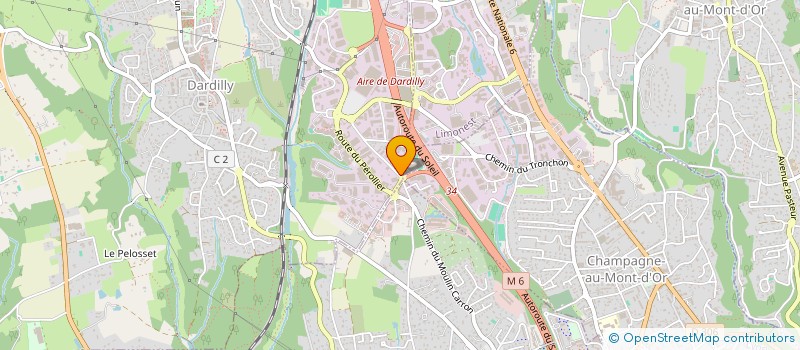 localisation de l'entreprise SCCV MONTAGNY - MONTEE DE SOURZY  DARDILLY