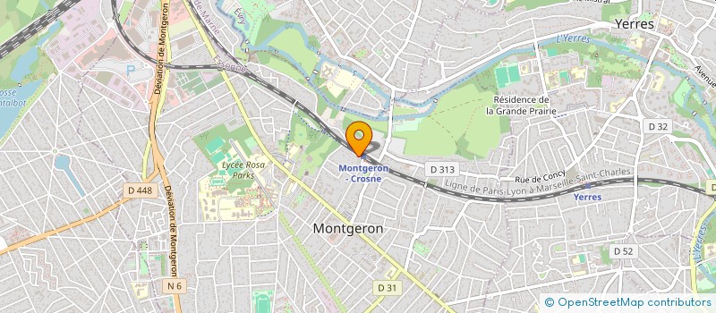 localisation de l'entreprise SCCV MONTGERON-GARE à MONTGERON