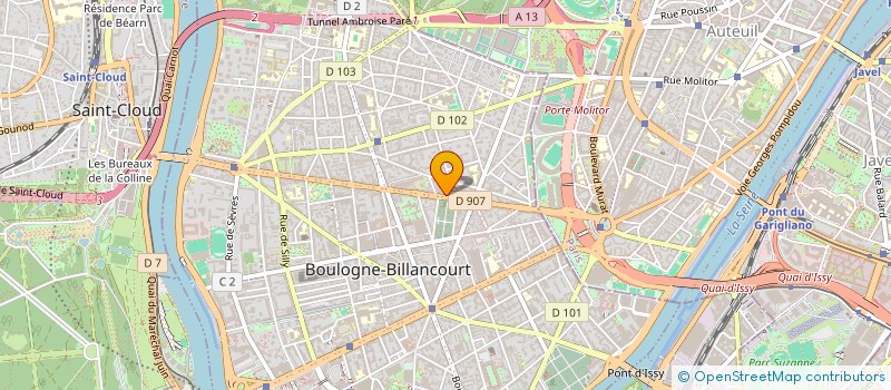 localisation de l'entreprise SCCV MONTIGNY-LES-CORMEILLES ZAC DE LA GARE à BOULOGNE-BILLANCOURT