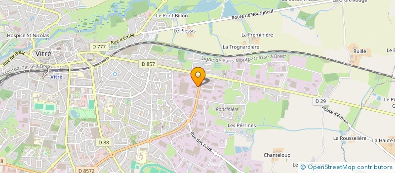 localisation de l'entreprise SCCV MSI LES ECLUSES à VITRE