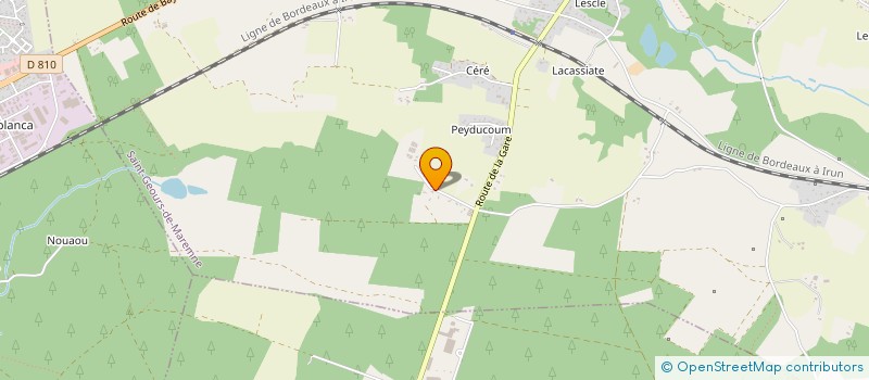 localisation de l'entreprise SCCV MY ECO LODGE à SAINT-GEOURS-DE-MAREMNE