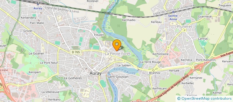 localisation de l'entreprise SCCV NALA à AURAY