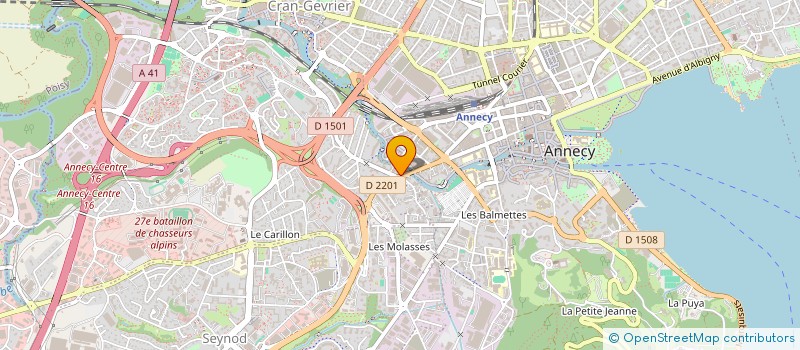 localisation de l'entreprise SCCV NAOS 1570 à ANNECY