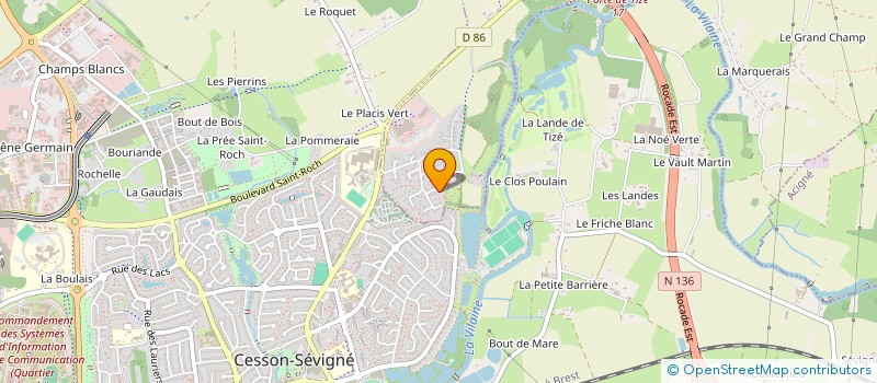 localisation de l'entreprise SCCV NAVALO à THORIGNE-FOUILLARD