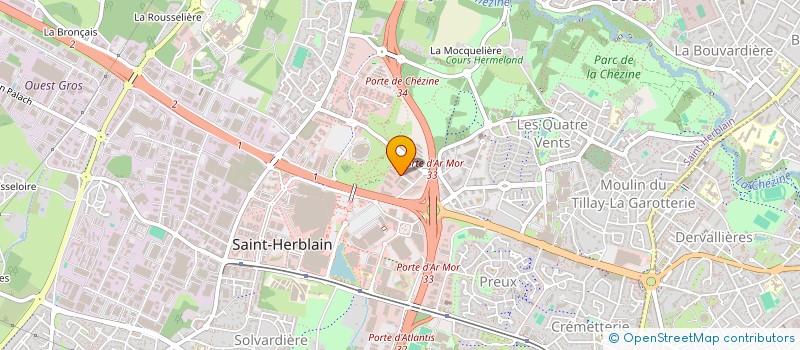 localisation de l'entreprise SCCV ODEON à STRASBOURG