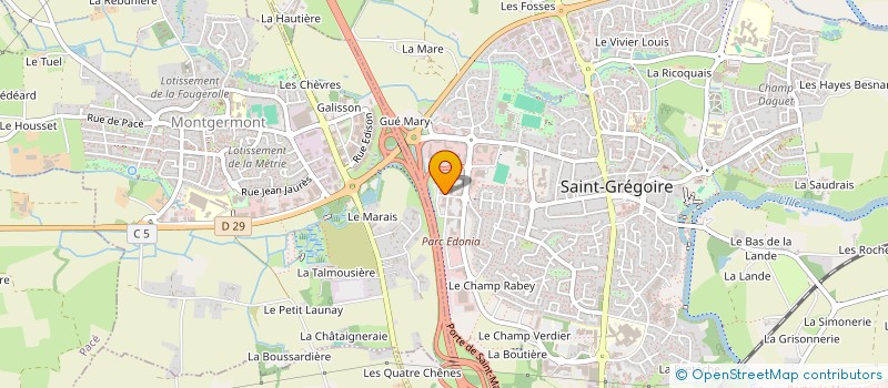localisation de l'entreprise SCCV OPALE à SAINT-GREGOIRE