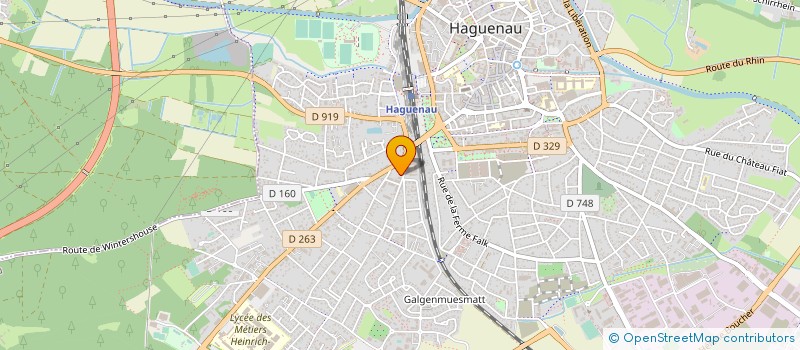 localisation de l'entreprise SCCV ORIZZONTE  HAGUENAU