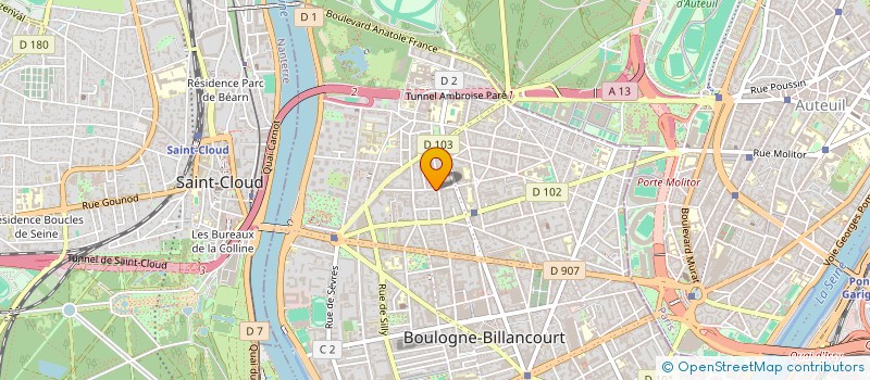 localisation de l'entreprise SCCV ORMESSON PINCE VENT à BOULOGNE-BILLANCOURT