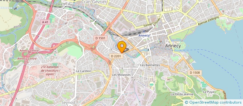 localisation de l'entreprise SCCV ORPHEO à ANNECY