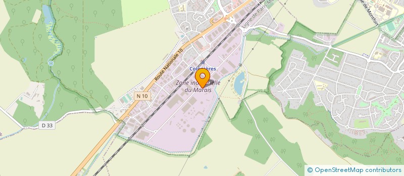 localisation de l'entreprise SCCV OTB  COIGNIERES