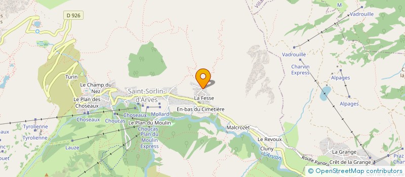 localisation de l'entreprise SCCV PANORAMA SAINT-JEAN  SAINT-SORLIN-D'ARVES