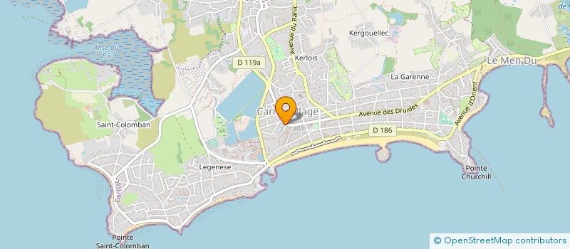 localisation de l'entreprise SCCV PARC ALIGUEN  CARNAC