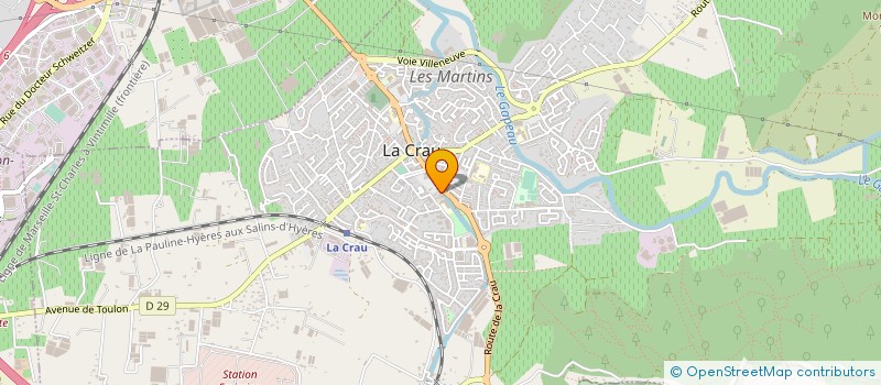 localisation de l'entreprise SCCV PARC BELLEVUE à LA CRAU