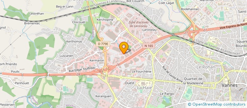 localisation de l'entreprise SCCV PARENTHESE à VANNES