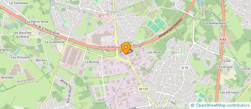 localisation de l'entreprise SCCV PARTHENAY  REZE