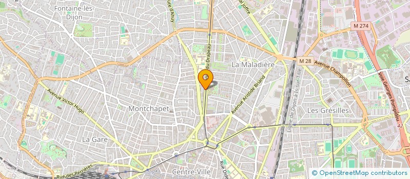 localisation de l'entreprise SCCV PASTEUR 17  DIJON