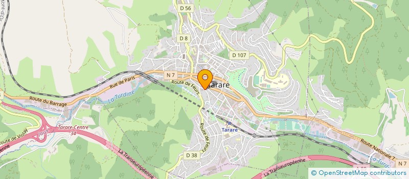 localisation de l'entreprise SCCV PASTEUR à TARARE