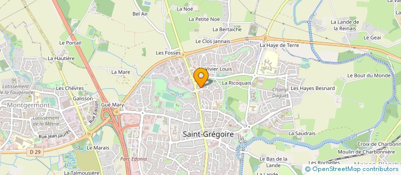 localisation de l'entreprise SCCV PENTAGONE à SAINT-GREGOIRE