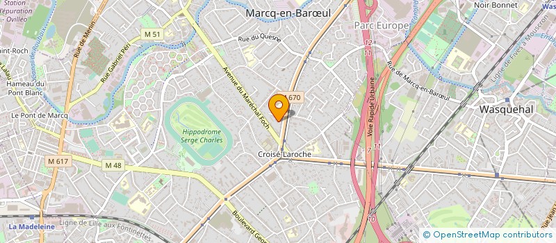 localisation de l'entreprise SCCV PERENCHIES-CENTRE à MARCQ-EN-BARŒUL